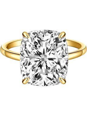 Stunning 3/5CT Elongated Cushion Cut Engagement Ring, Cubic Zirconia, Women's